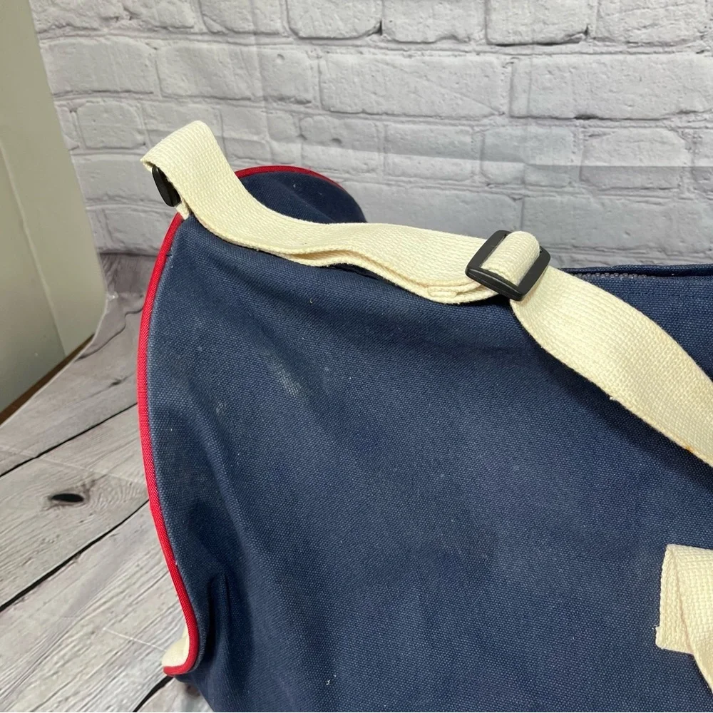 Vintage Bell Atlantic Yellow Pages Duffle Bag Equipment Blue Canvas Tote Phone
